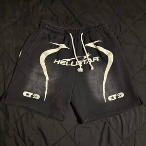 Hellstar Black Athletic Men's Shorts